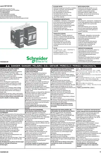 schneider施耐德FuPact INF100_160 - Switch-fuse disconnector